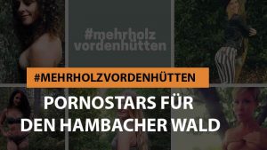 #mehrholzvordenhütten – Körpereinsatz für den Hambacher Wald